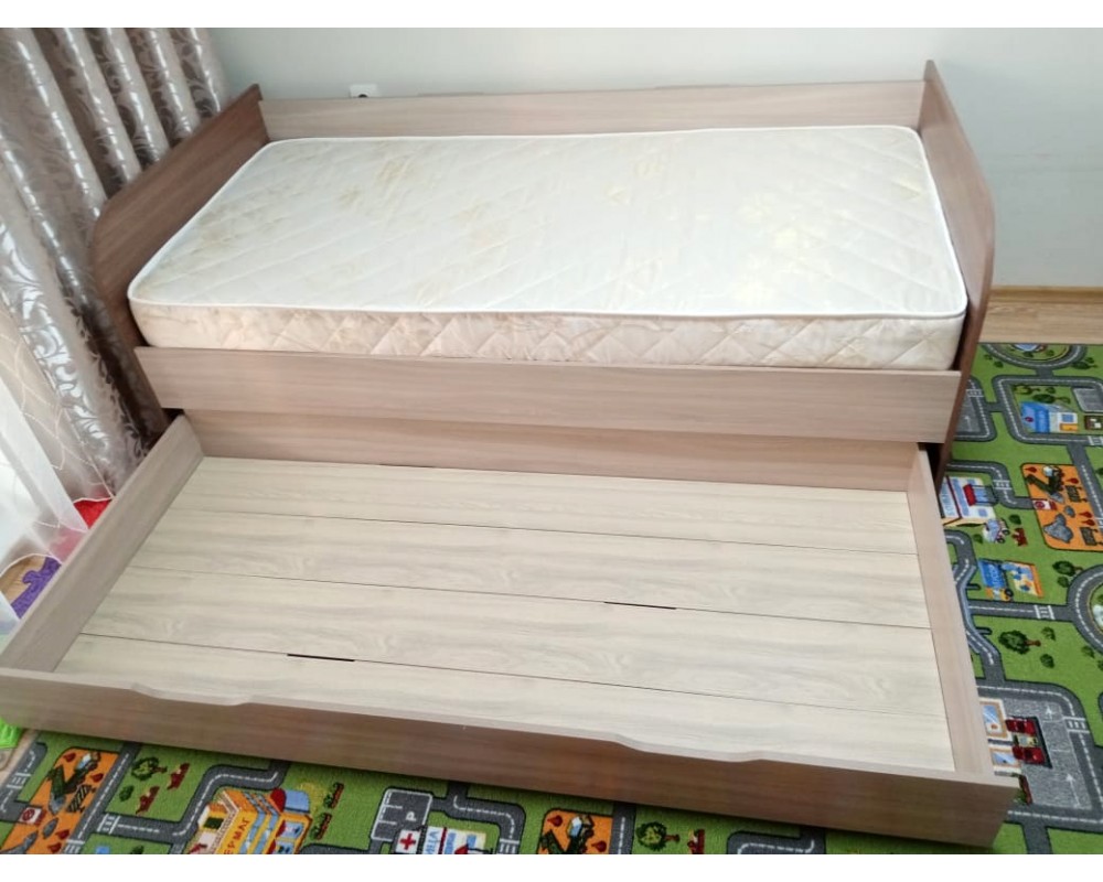 Детская кровать "Балли" 2-х уровневая Ясень шимо