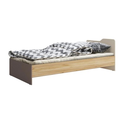 Кровать "RICH" КР-003 0,9 Миндаль/Глиняный серый