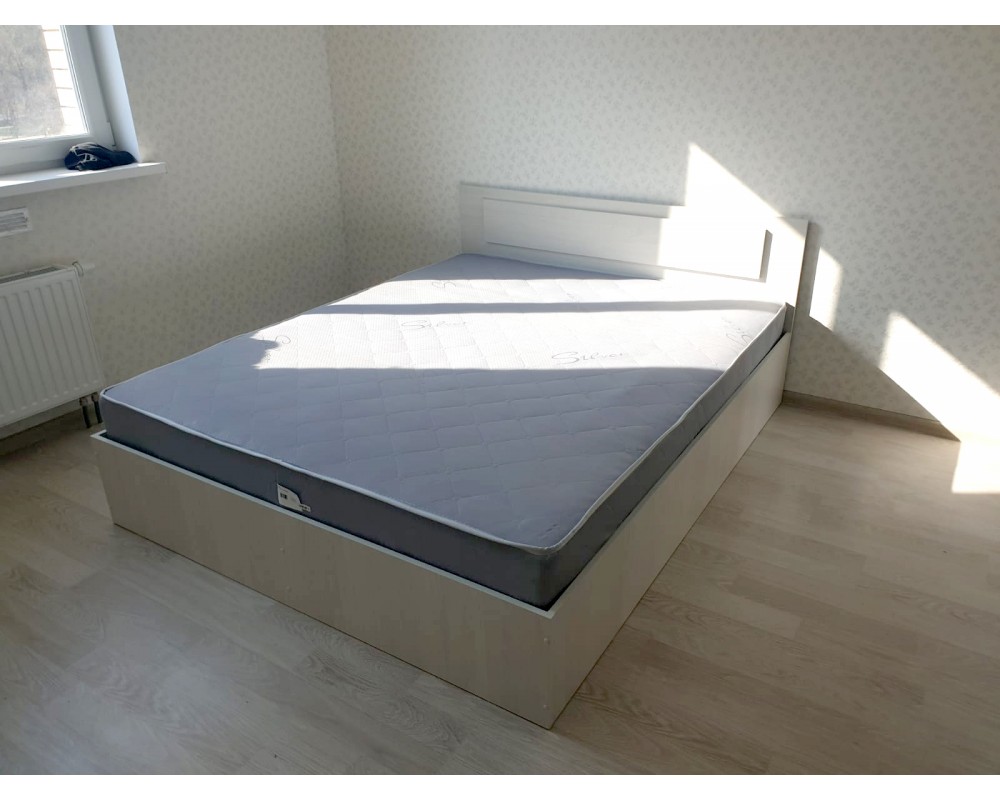 Кровать универсальная "МСП 1" с матрасом 0,9 м Ясень анкор светлый