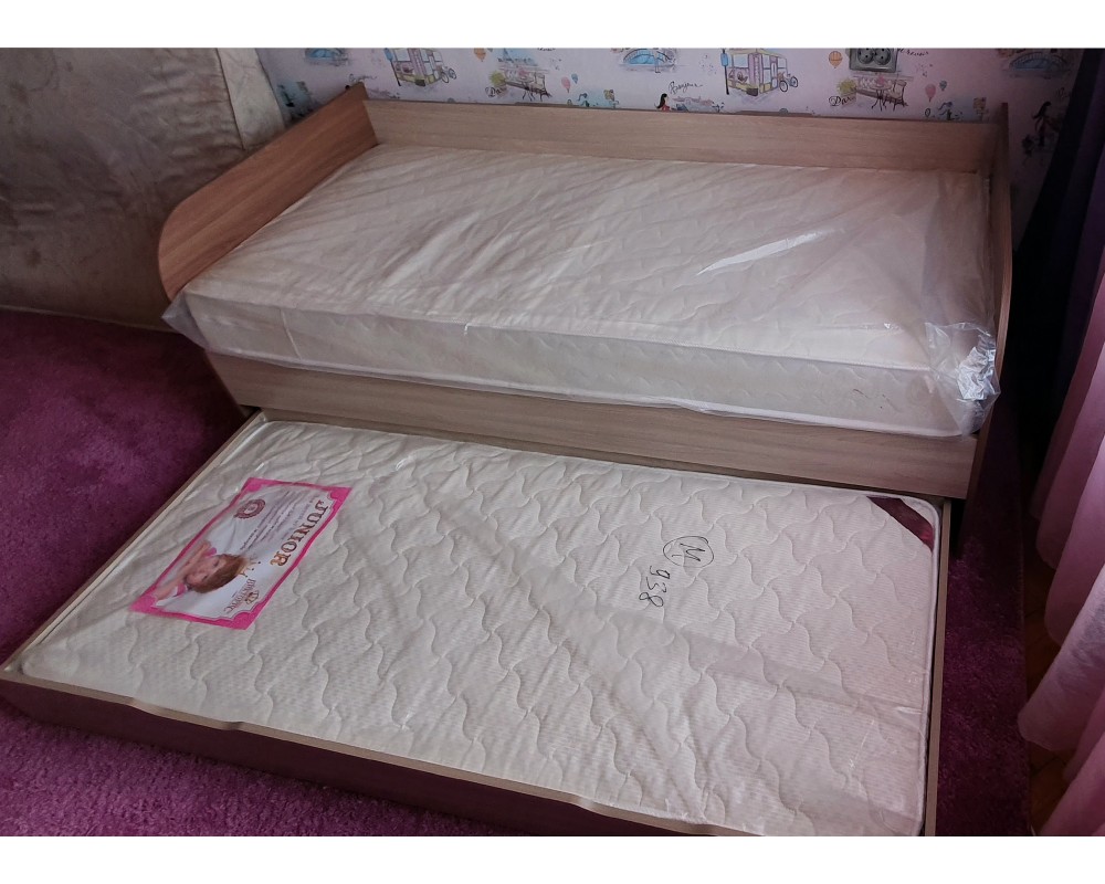 Детская кровать "Балли" 2-х уровневая Ясень шимо