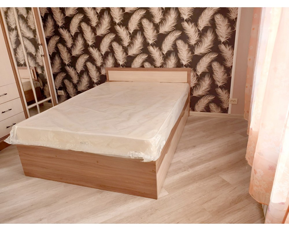 Кровать "Гармония КР 604" 1,6 м без матраса, ясень