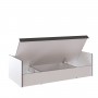 Кровать 0,9 "Асцелла" с подъёмным механизмом белый/графит серый
