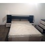 Кровать с закроватным модулем и тумбами "Бася КР 552" с матрасом