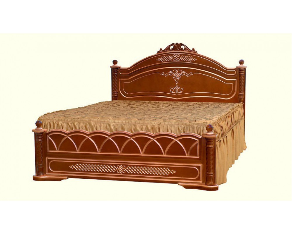 Кровать "Александра", Орех 0.9 м