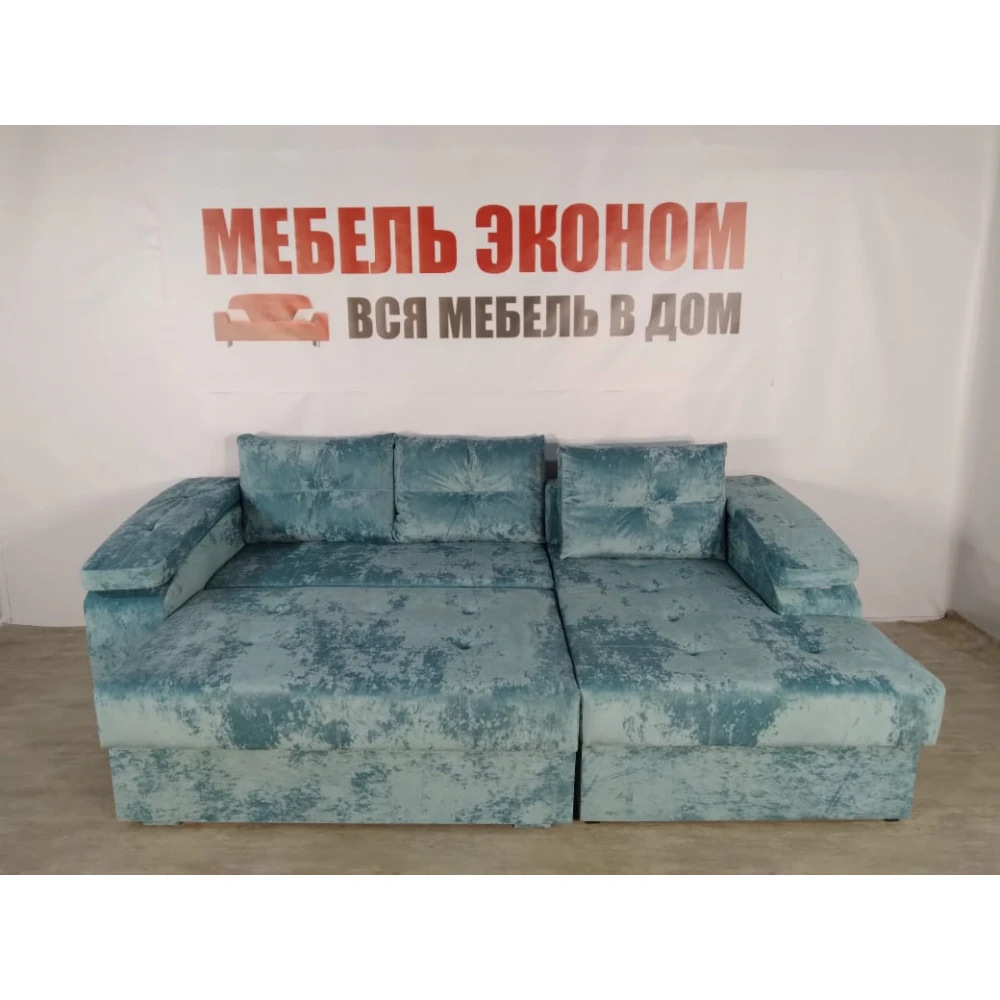 Диван угловой "Бруклин" №41 с увеличенной оттоманкой