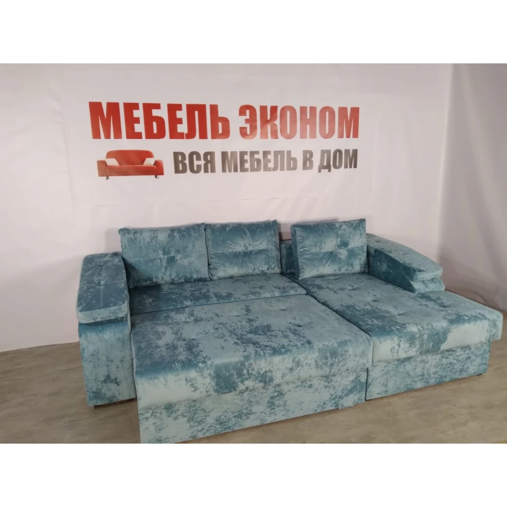 Диван угловой "Бруклин" №41 с увеличенной оттоманкой