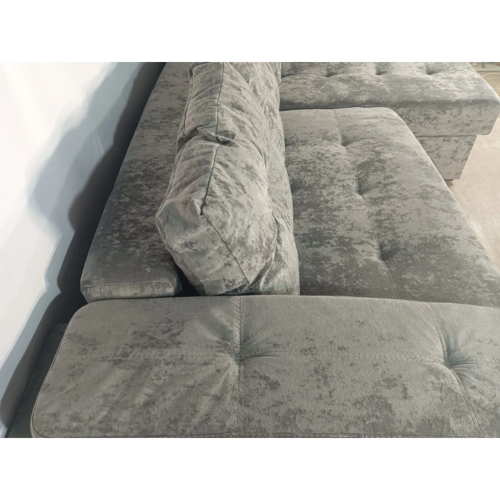 Диван угловой "Бруклин" №64 с увеличенной оттоманкой