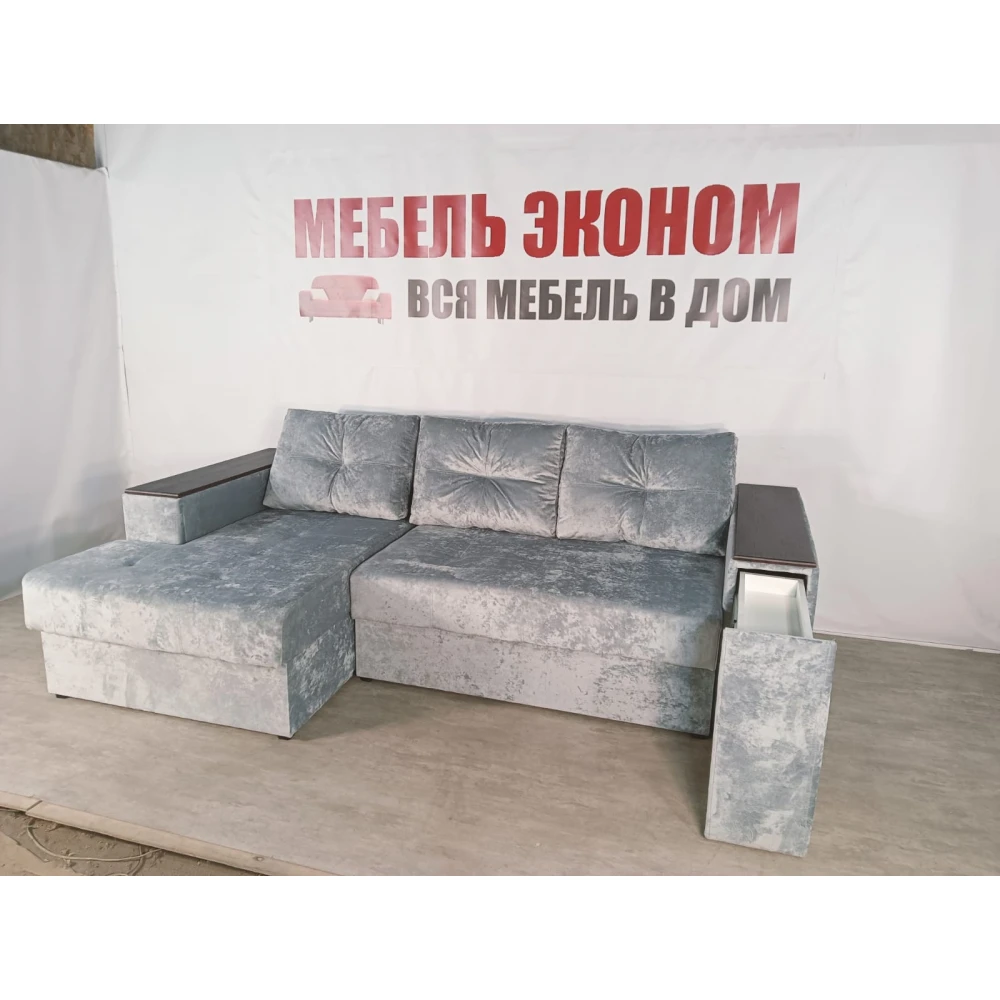 Диван угловой "Бостон" №214 с увеличенной оттоманкой