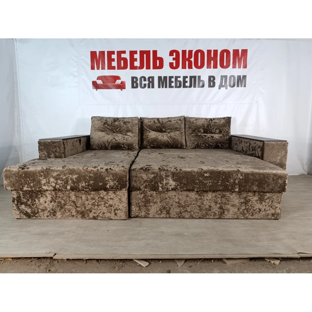 Диван угловой "Бостон" №258 с увеличенной оттоманкой