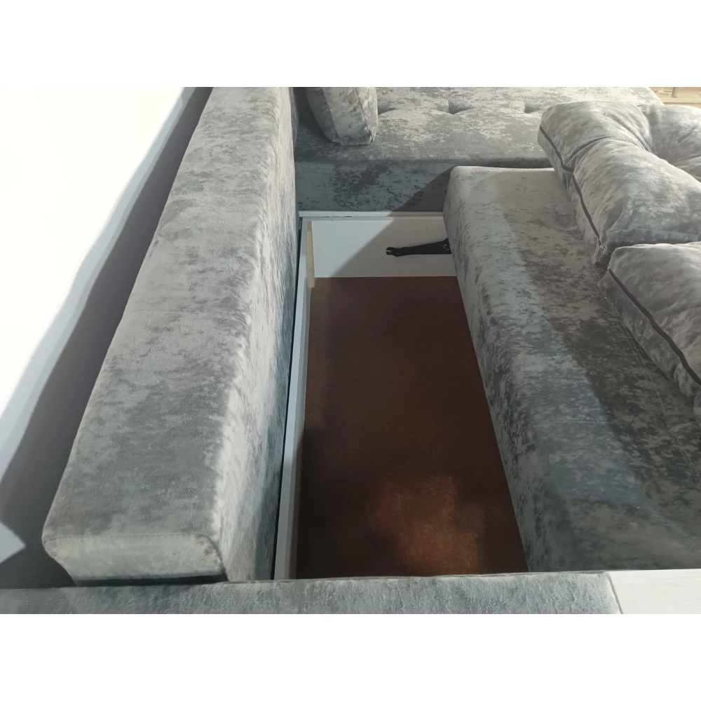 Диван угловой "Нью-Йорк" №122 с увеличенной оттоманкой