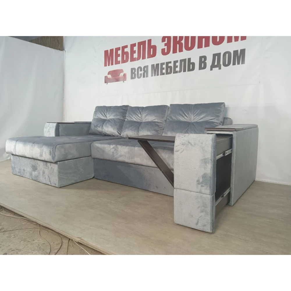 Диван угловой "Нью-Йорк" №142 с увеличенной оттоманкой