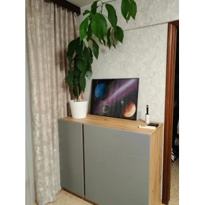 Комод "Бостон" КМ-001 Крафт золотой/Серый шифер