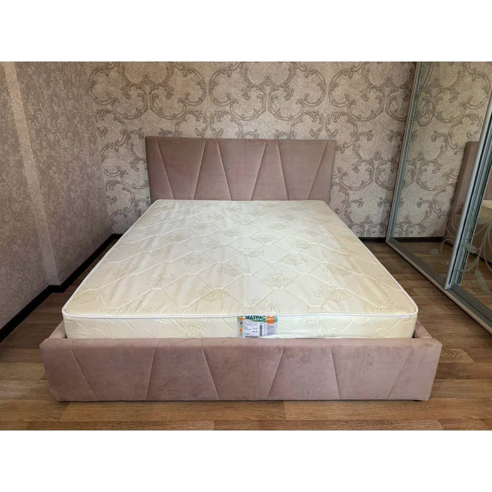 Кровать "Вендетта" 1,6м с подъем. мех/ВАРИАНТ 3 (пудра)