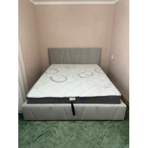 Кровать "Вендетта" 1,6м с подъем. мех/ВАРИАНТ 2 (светло-серый)