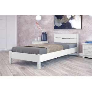 Кровать "Вероника-5" 0,9м Белый