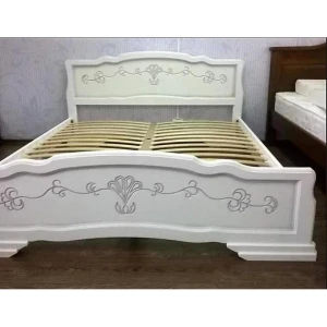 Кровать "Карина-6" 1,6м Белый жемчуг