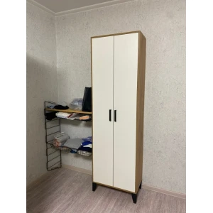 Шкаф платяной "Витра" Белый/Дуб Крафт Золотой