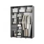 Шкаф-купе "Хьюго" ШКК-06 1,6м с зеркалами Графит