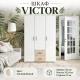 Шкаф "VICTOR" 3-х ств. 2 ящика Сонома/Белый Шкаф "VICTOR" 3-х ств. 2 ящика Сонома/Белый