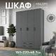 Шкаф "Квадро" КВ  без зеркал Графит
