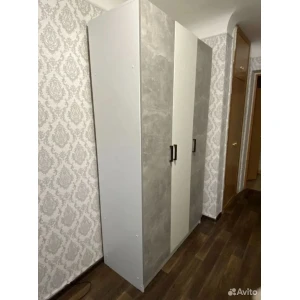 Шкаф "Ларс-1,2" без зеркала Белый/Ателье светлое