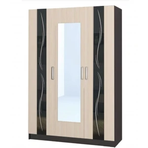 Шкаф "Эрика" 3-х ств. Венге/Дуб молочный