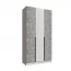 Шкаф 3 ств. "Мадрид" без зеркала 1,2м белый/ателье светлое