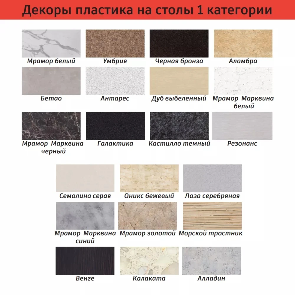 Стол "Трилогия" нераздвижной (пластик 2 категории)