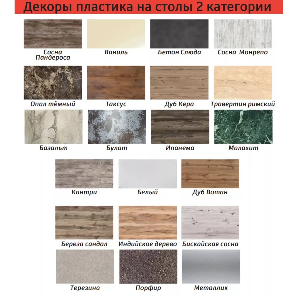 Стол "Трилогия" нераздвижной (пластик 1 категории)