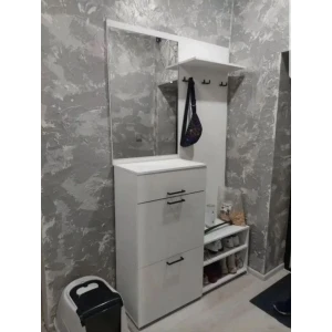 Прихожая "Монтана" Белый Гладкий