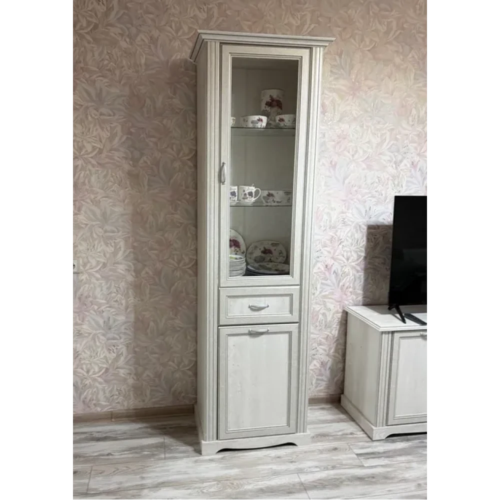 Шкаф-Витрина "Сохо" 32.06 Бетон пайн