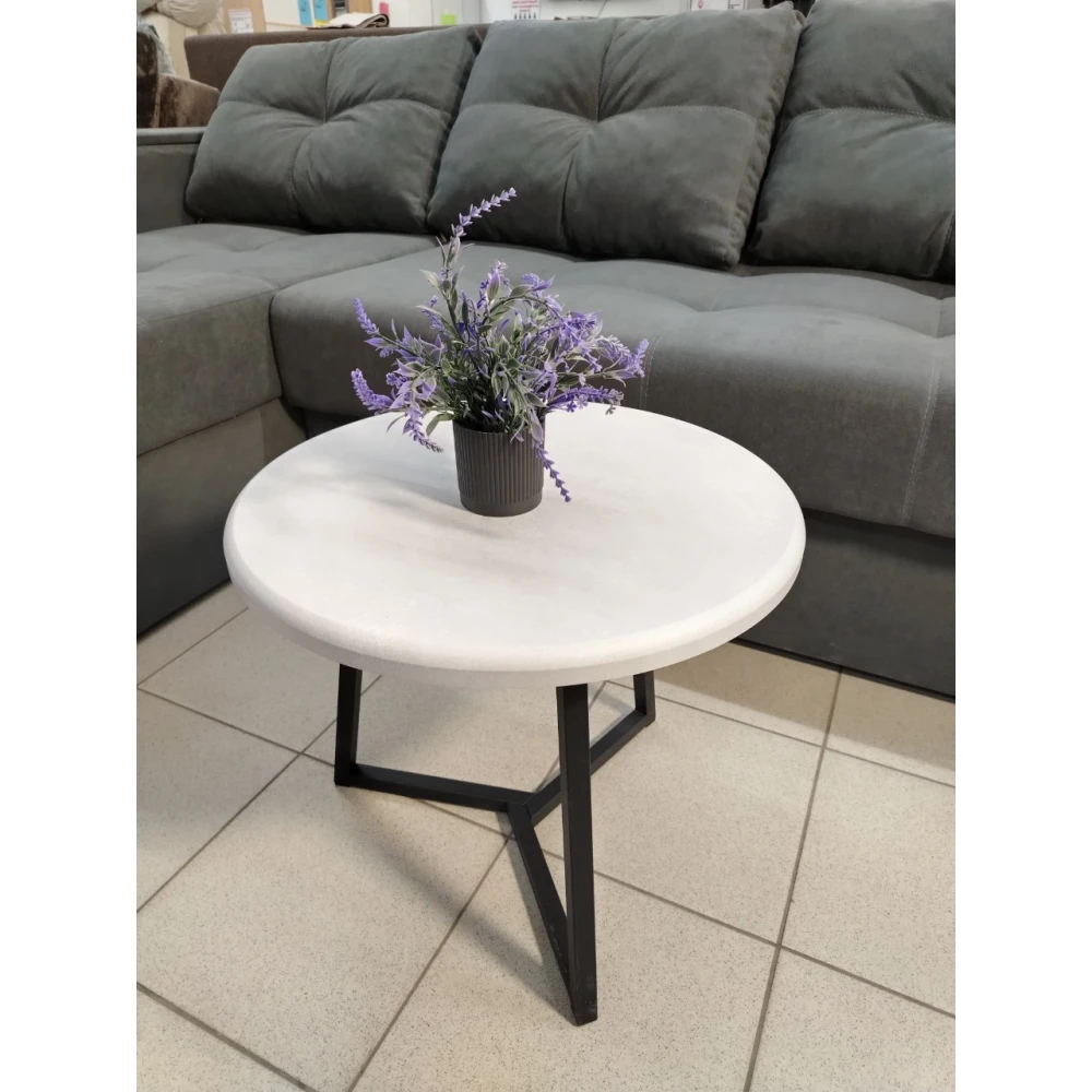 Журнальный стол "СЖ-9" Бетон снежный