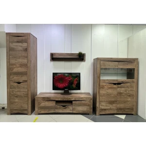 Шкаф комбинированный 33.15 "Лючия" Кейптаун/Венге/Белый